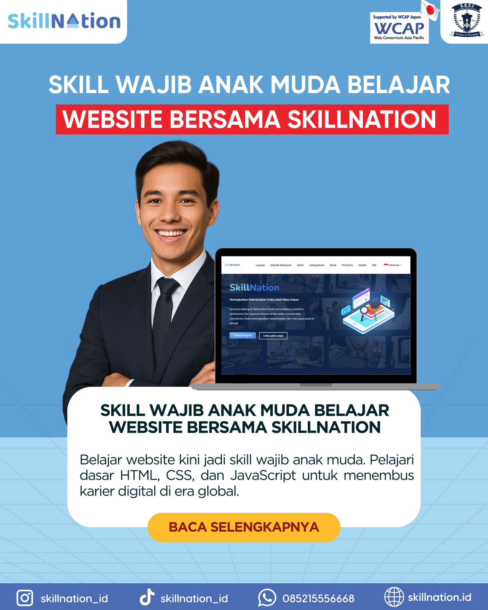 Skill Wajib Anak Muda Belajar Website Bersama SkillNation