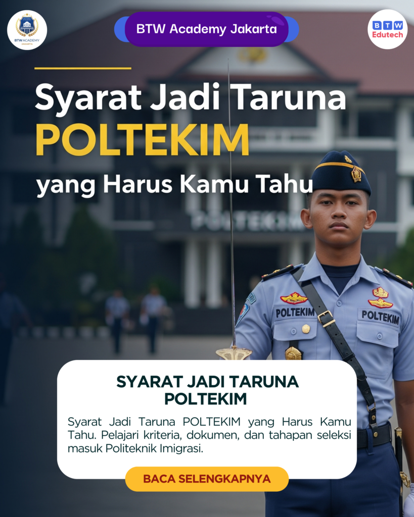 Syarat Jadi Taruna POLTEKIM yang Harus Kamu Tahu