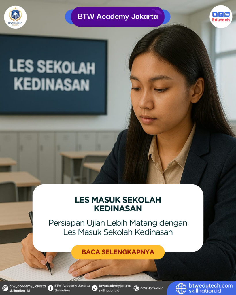 Persiapan Les Masuk Sekolah Kedinasan