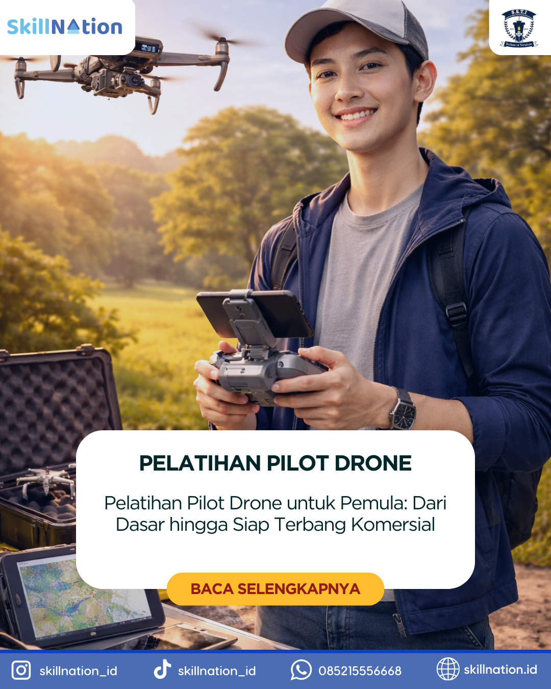 Pelatihan Pilot Drone untuk Pemula: Dari Dasar hingga Siap Terbang Komersial