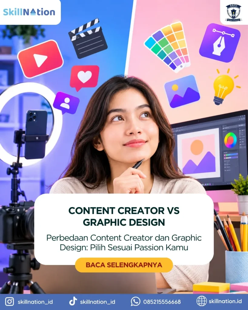 Perbedaan Content Creator dan Graphic Design: Pilih Sesuai Passion Kamu