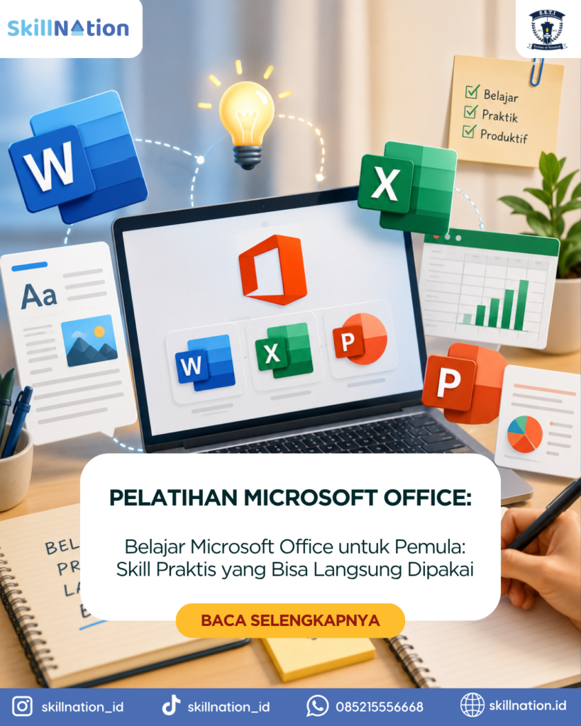 Belajar Microsoft Office untuk Pemula: Skill Praktis yang Bisa Langsung Dipakai