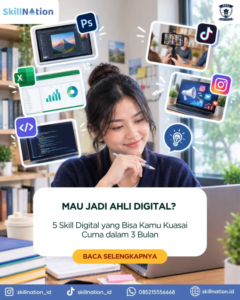 5 Skill Digital yang Bisa Kamu Kuasai Cuma dalam 3 Bulan